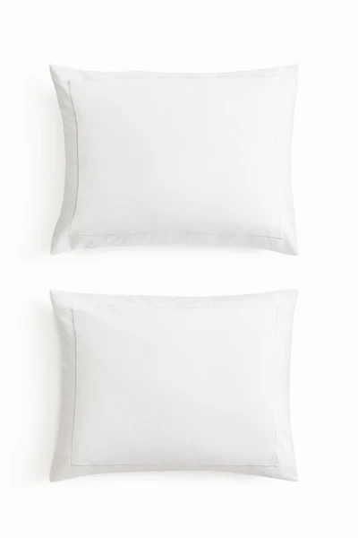 2-Pack Cotton Sateen Pillowcases