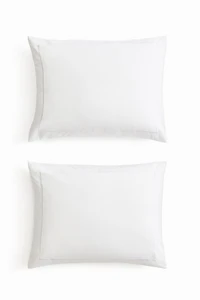 2-Pack Cotton Sateen Pillowcases