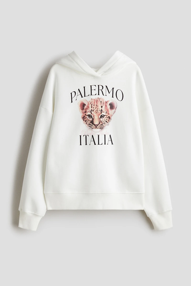 Oversized Hoodie with Motif