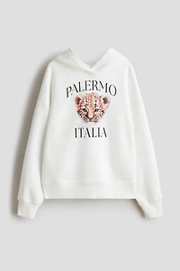 Oversized Hoodie with Motif