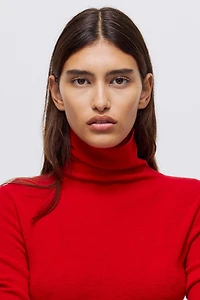 Cashmere-Blend Turtleneck Sweater