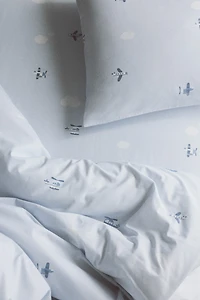 Patterned Cotton Duvet Cover Set