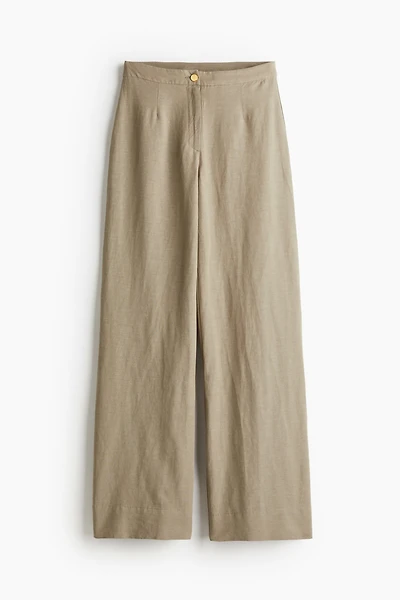 Pantalon en lin mélangé