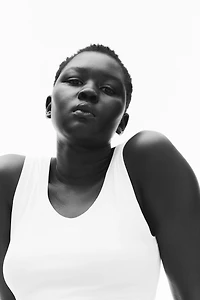 Cropped Ribbed Tank Top