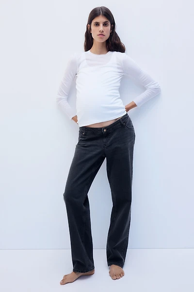 MAMA Straight Low-Waist Jeans