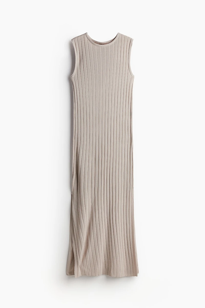 Robe en tricot côtelé