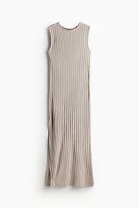 Robe en tricot côtelé