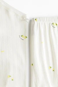 Pyjama en pointelle de coton