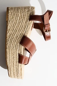 Espadrilles à talon compensé