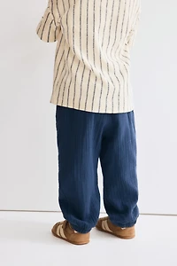 Lot de 2 pantalons en mousseline coton