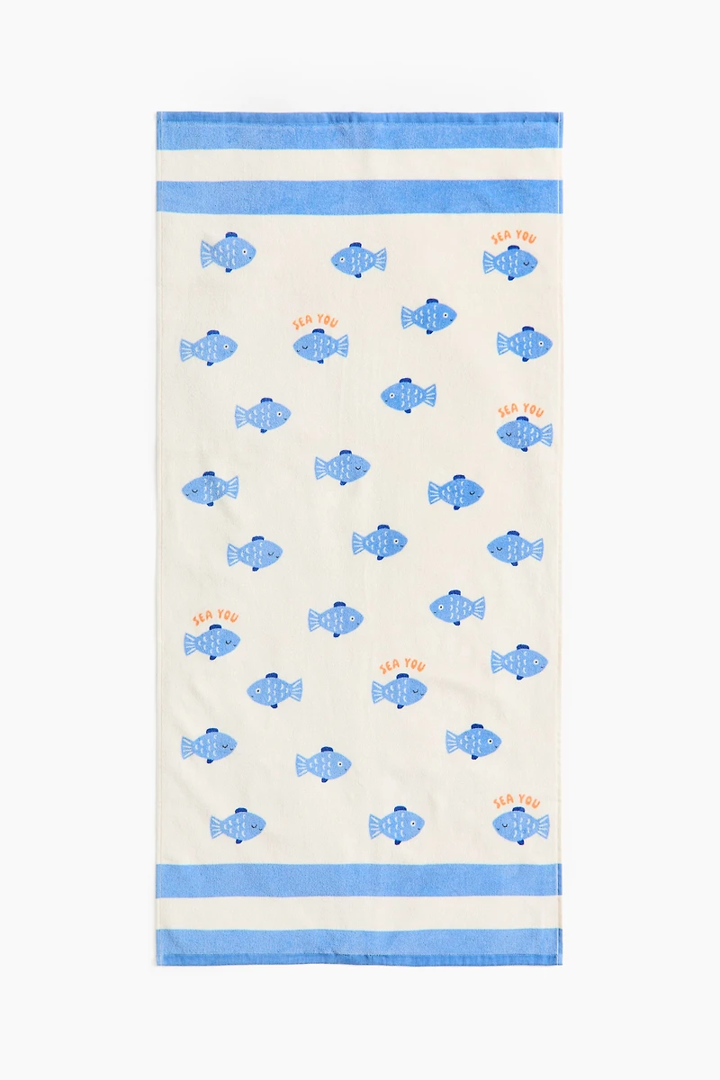 Patterned Bath Towel