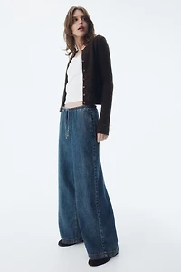 Denim Drawstring Pants