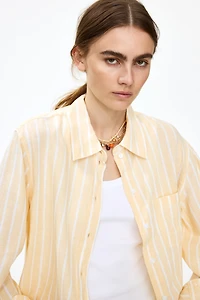 Chemise en lin mélangé