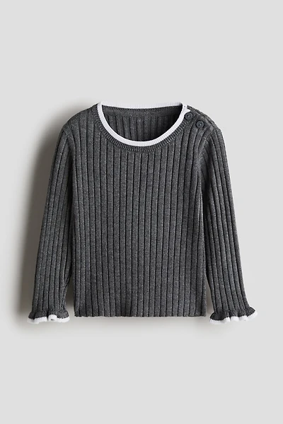 Rib-knit Sweater