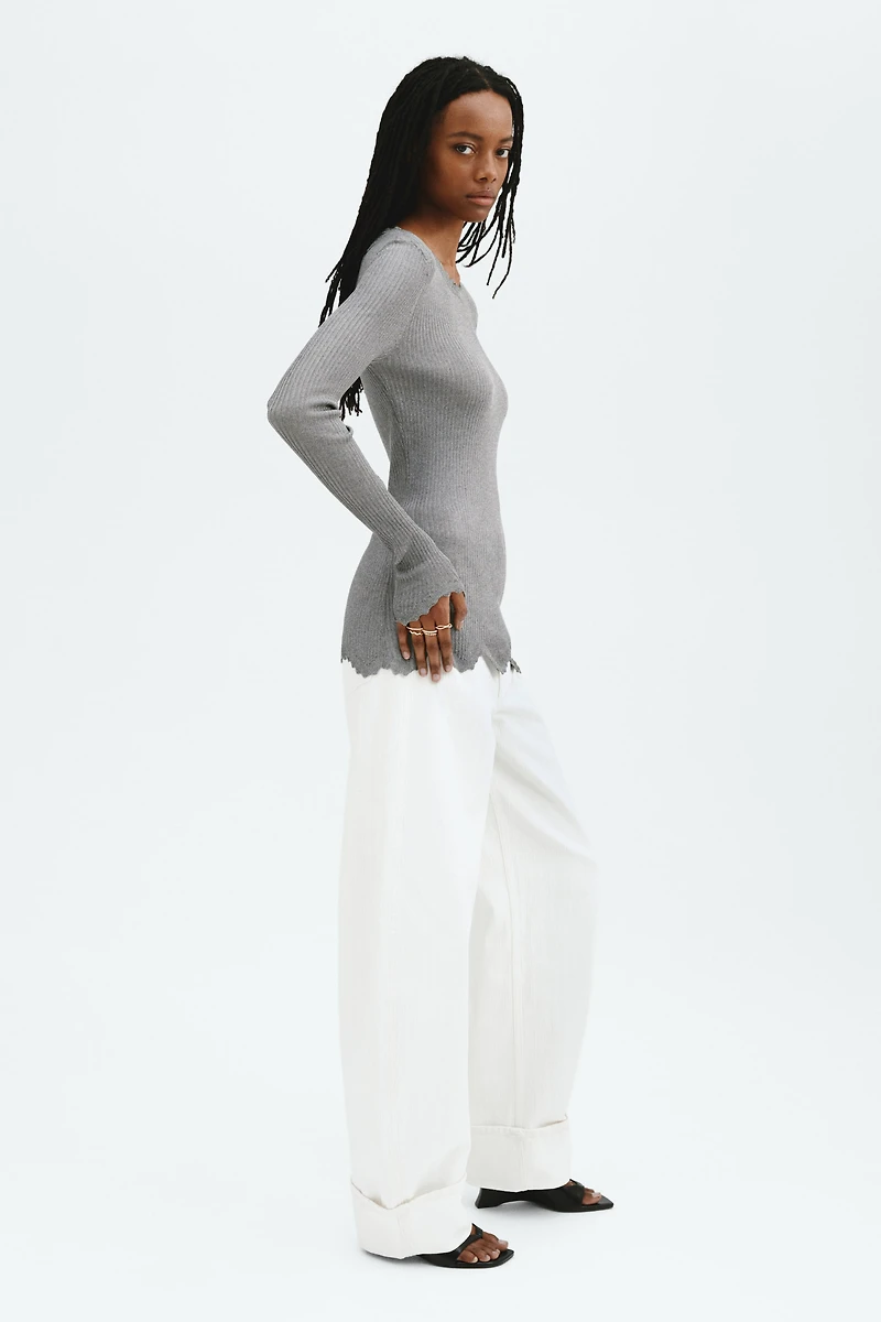 Glittery Viscose Top