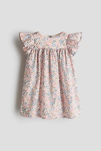 Patterned Empire-Waist Dress