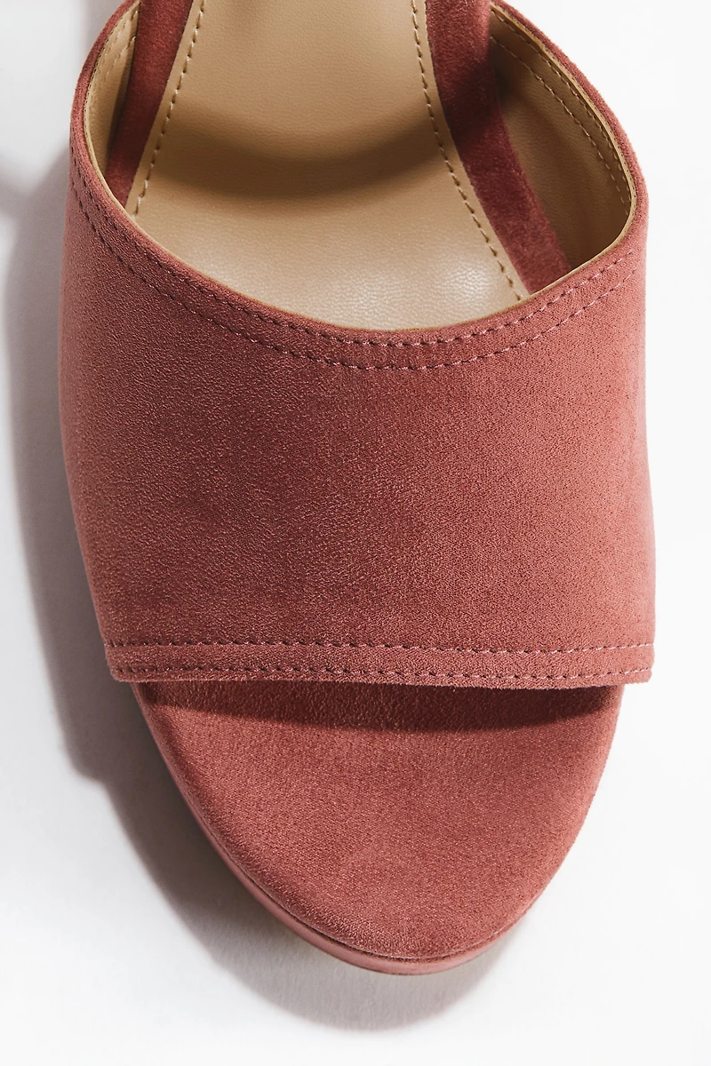 Block-Heeled Platform Sandals