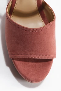 Block-Heeled Platform Sandals