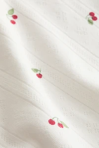 Pointelle-Knit Baby Blanket