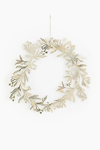 Metal Mistletoe Wreath