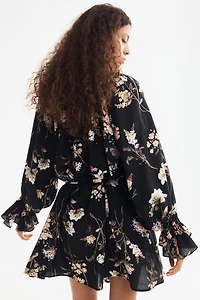 Robe tunique avec ceinture à nouer