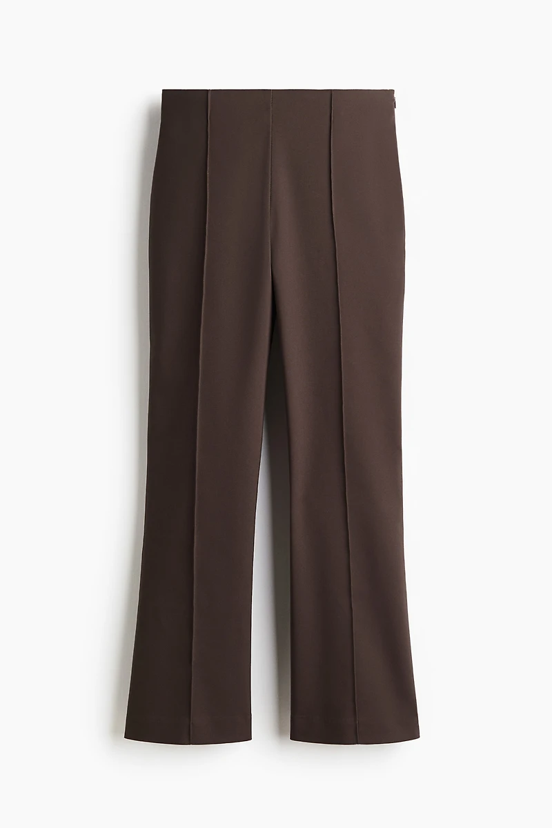 Flared Crease-Front Pants