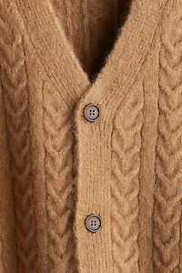 Loose-Fit Wool-Blend Cardigan