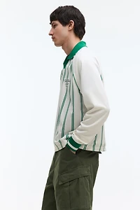 Loose-Fit Printed Polo Shirt