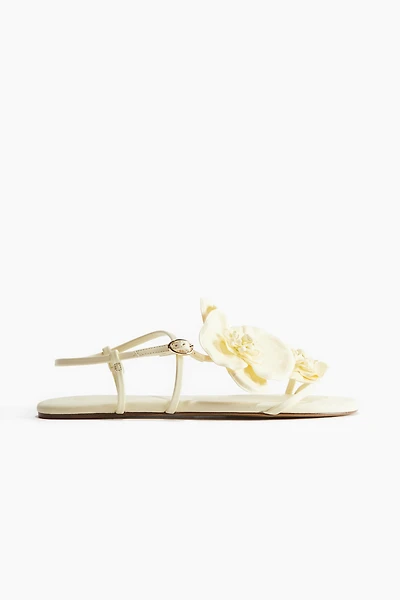 Appliquéd Strappy Sandals
