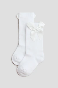 Chaussettes hautes avec nœud