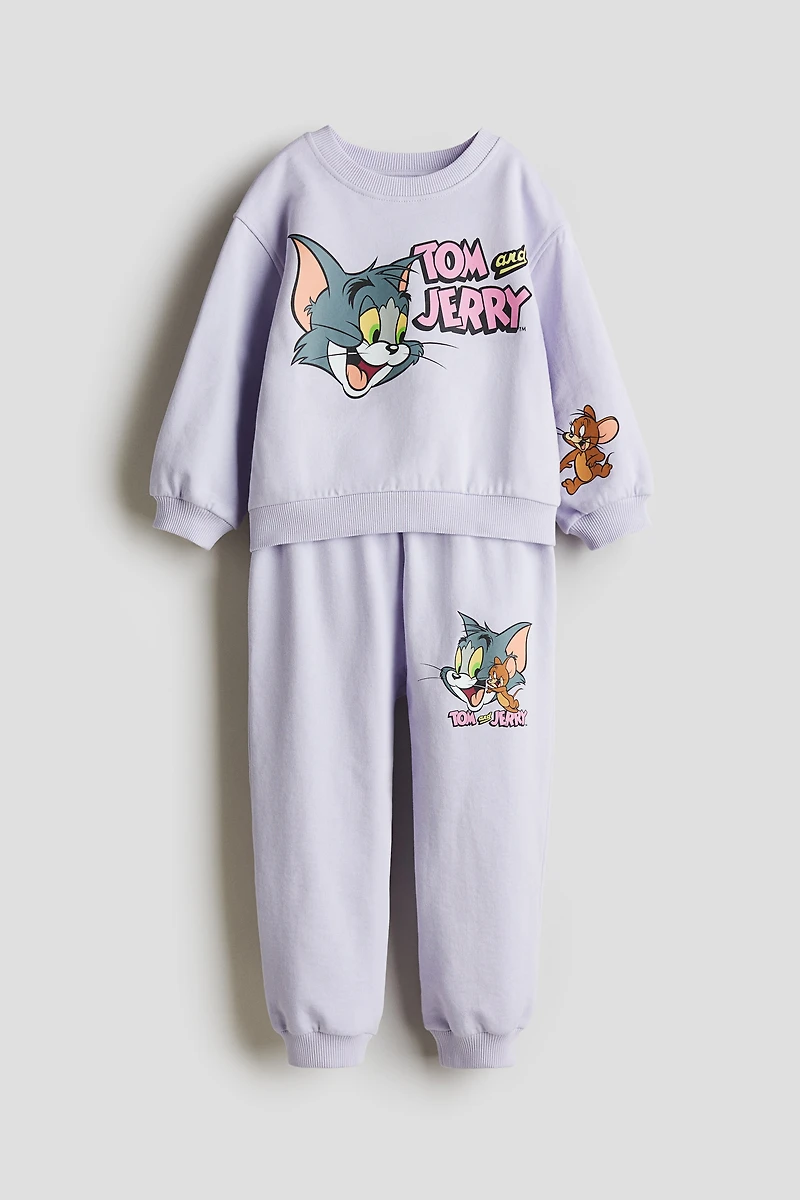 Ensemble 2 pièces en molleton imprimé