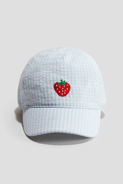 Appliquéd Cotton Cap
