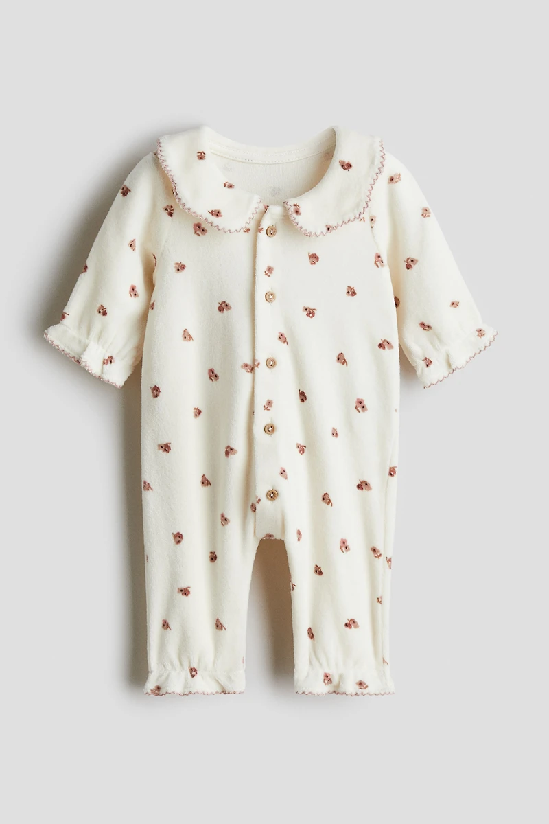 Cotton Velour Jumpsuit