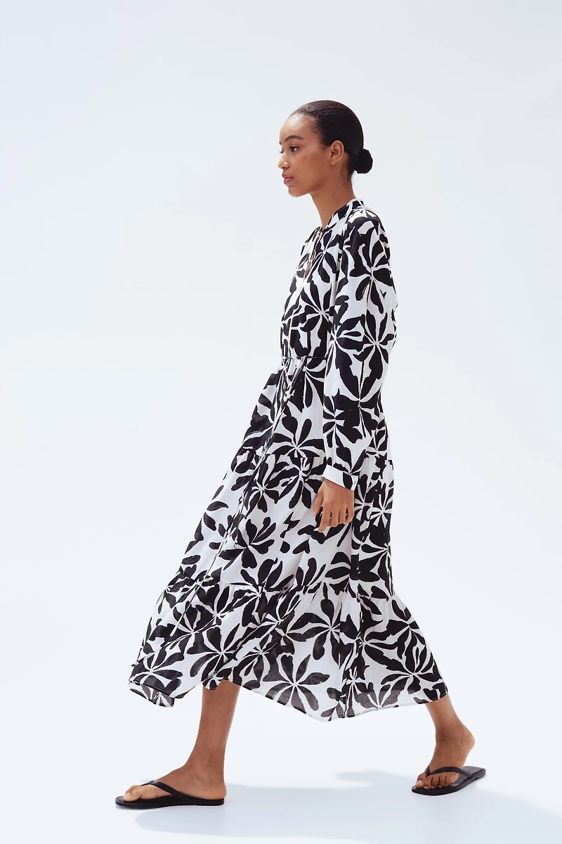 Oversized Crinkled Dress