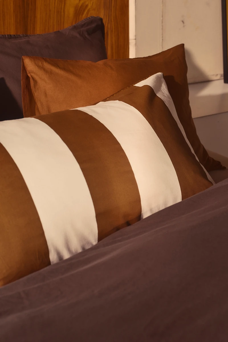 Taie d'oreiller en satinette de coton