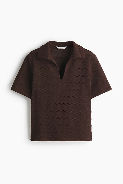 Polo d'aspect crochet