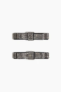 2-Pack Rhinestone-Embellished Hair Clips