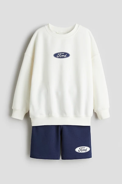 2-Piece Printed Sweatsuit