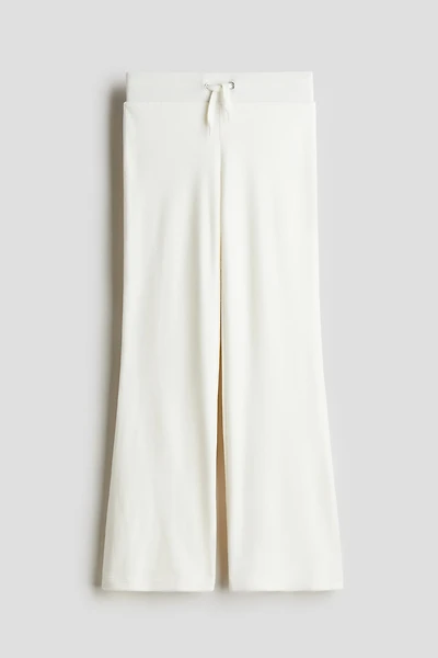 Flared velour joggers