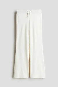 Flared velour joggers