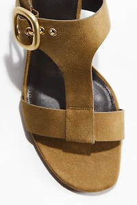 Block-Heeled Sandals