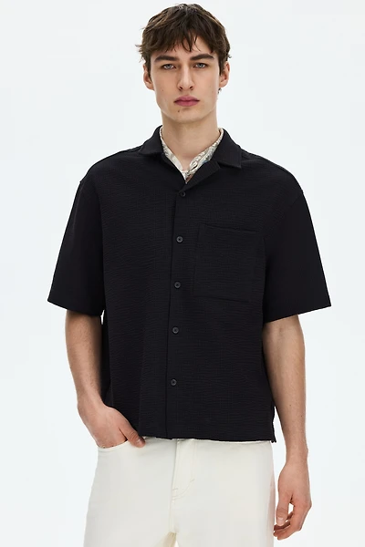 Relaxed-Fit Waffled Resort Shirt