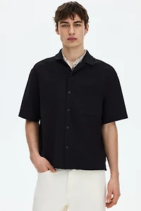 Relaxed-Fit Waffled Resort Shirt