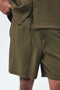 Relaxed-Fit Textured Shorts