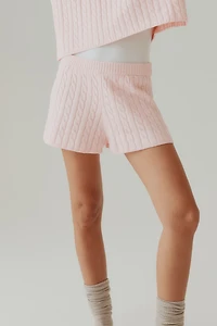 Cable-Knit Shorts