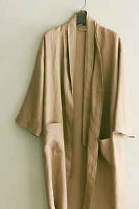 Robe de chambre en lin lavé