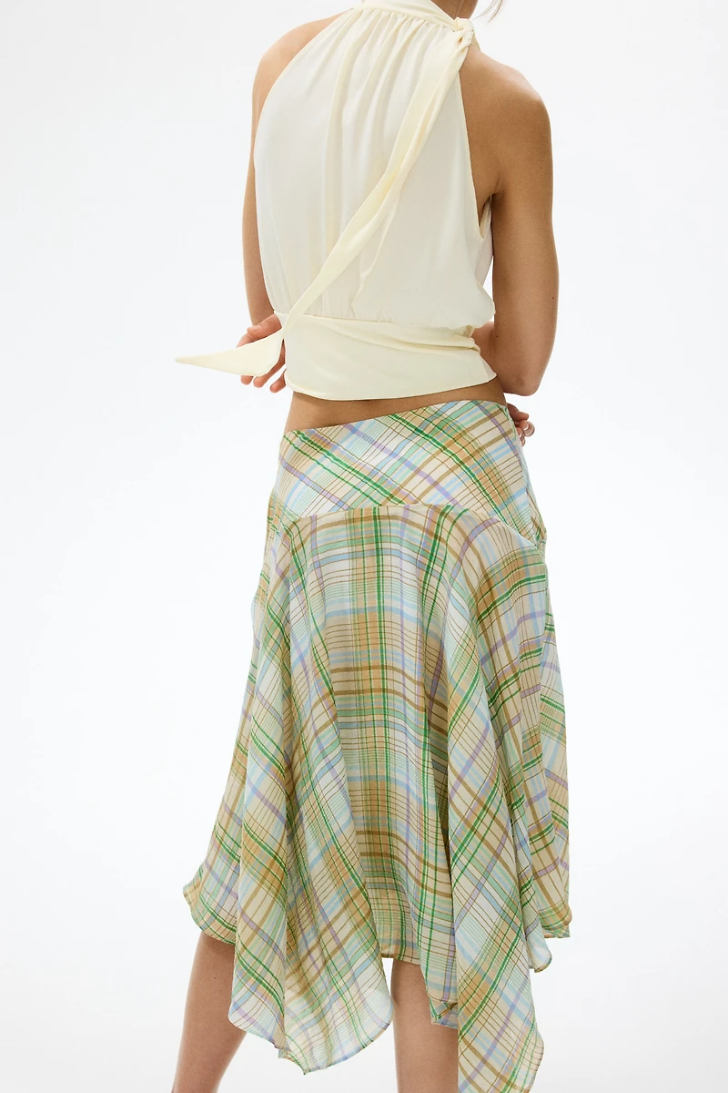 Lyocell-Blend Handkerchief Skirt