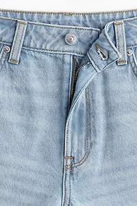 High-Waist Denim Shorts