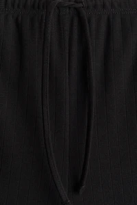Wide-Leg Drawstring Pants