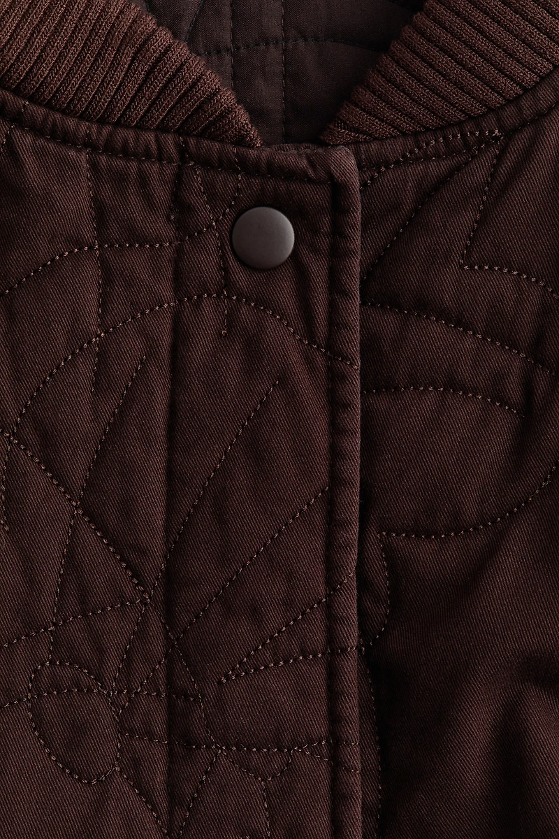 Quilted Bomber Jacket